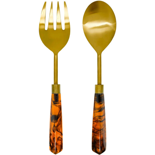 Acrylic Serving Set-Tortoise Sh