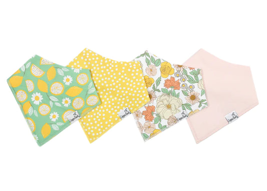 Lemon - 4 Pack Bandana Bib