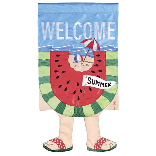 Crazy Leg Watermelon Flag