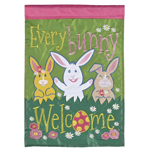 Welcome Everybunny Flag