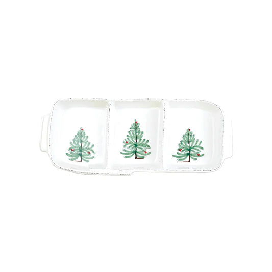 Lastra Holiday Melamine - Three Part Server