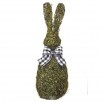 MOSSED TWIG BUNNY W RIBBON 21"
