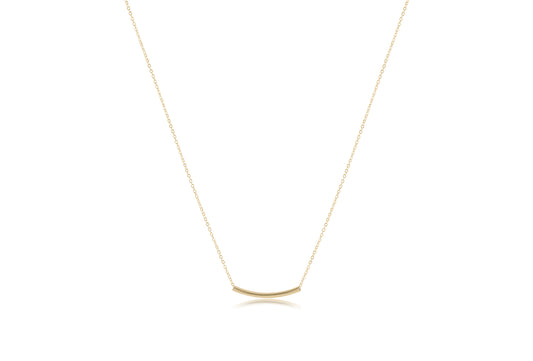 16" Necklace Gold-Bliss Bar Sma