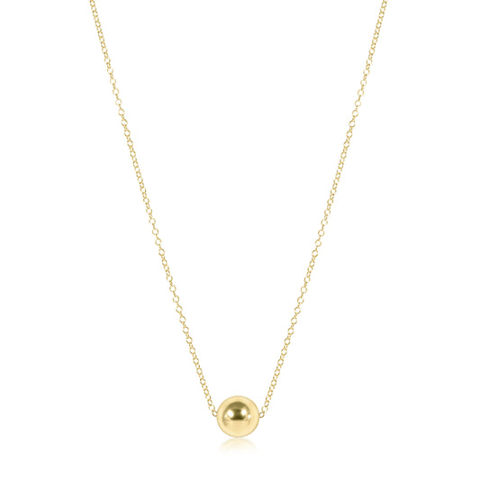 16" Necklace Gold - Classic 8mm Gold