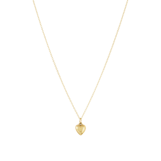 16" Necklace Gold - Love Plush Small Gold Charm