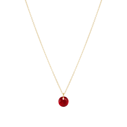 16" Necklace Gold - Reflection Small Charm - 01