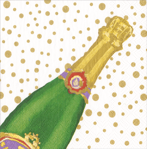 Sparkling White Napkin Cocktail