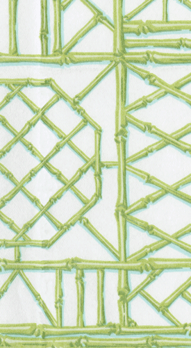 Bamboo Screen Moss Green-Ppr Linen Guest Towels Airlaid