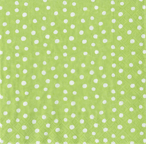 Small Dots Spring Green Napkin Luncheon