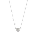 Silver Bold Heart Pendant Necklace