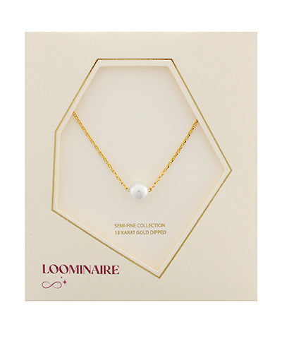 Pearl Gold Dipped Pendant Necklace