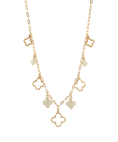 Clover & Multi Charm Necklace