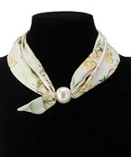 Emma Scarf Necklace - Orange