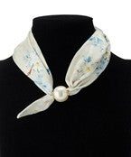 Emma Scarf Necklace - Blue