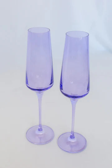 Champagne Flute Set/2-Lavendar