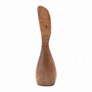 Hand Carved Acacia Wood Standing Canape Knife
