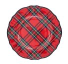 Tartan Melamine Dinner Plate