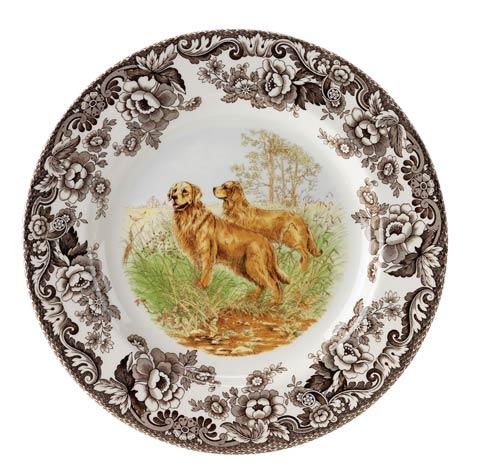 Woodland Salad Plates - Hunting Dogs
