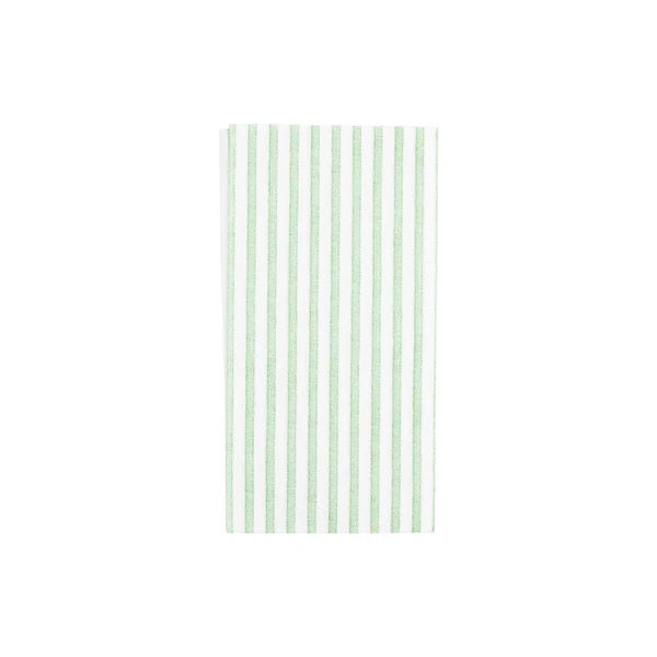 Papersoft Napkins Green Stripe Guest Towels