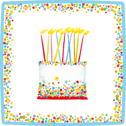 Birthday Cake Salad Plate