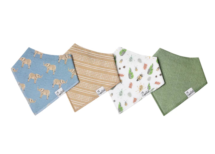 Peanut - 4 Pack Bandana Bib