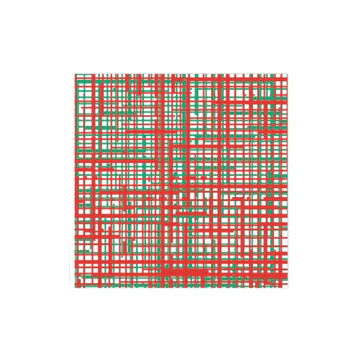 Green & Red Plaid Dinner Napkin