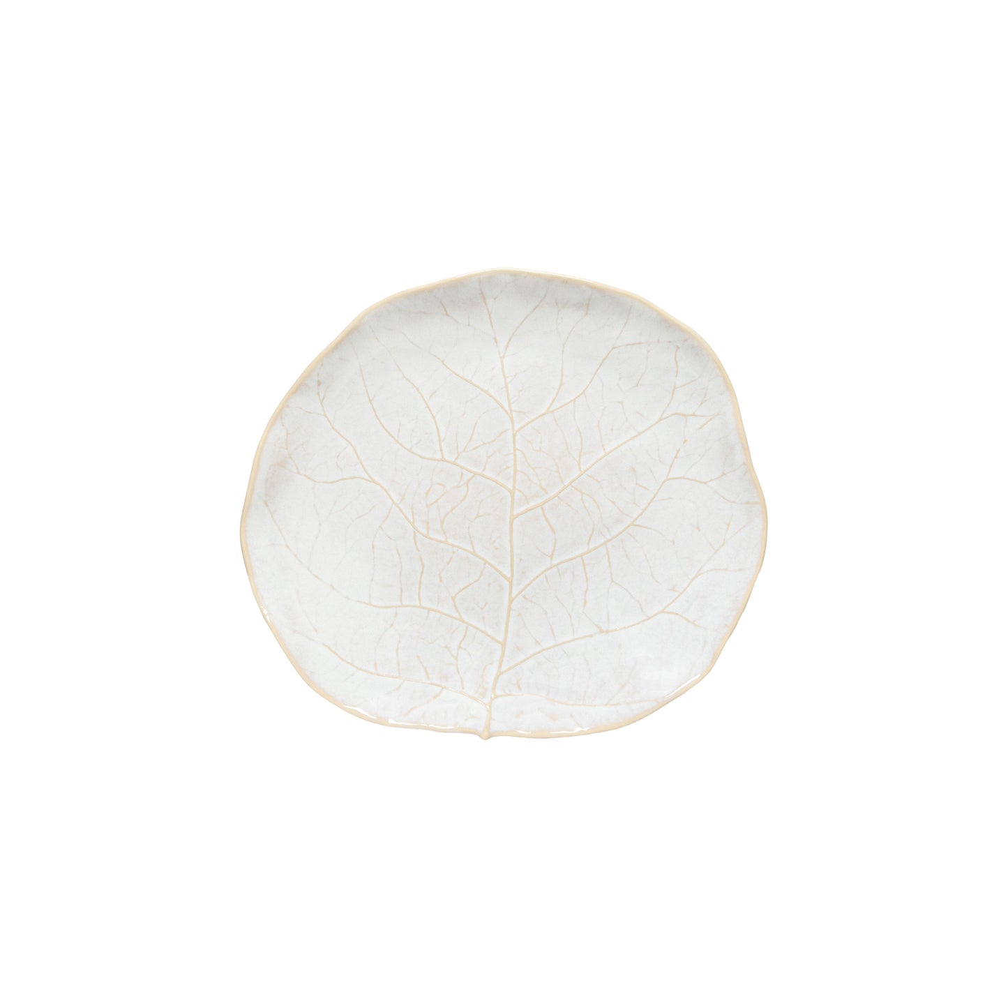 SILVINA  SALAD/DESSERT PLATE-FENNEL WHITE