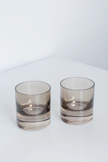 Rocks Glass - Gray Smoke -
