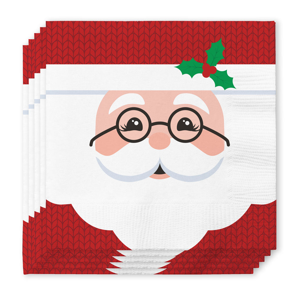 Mr. Claus Cocktail Napkin