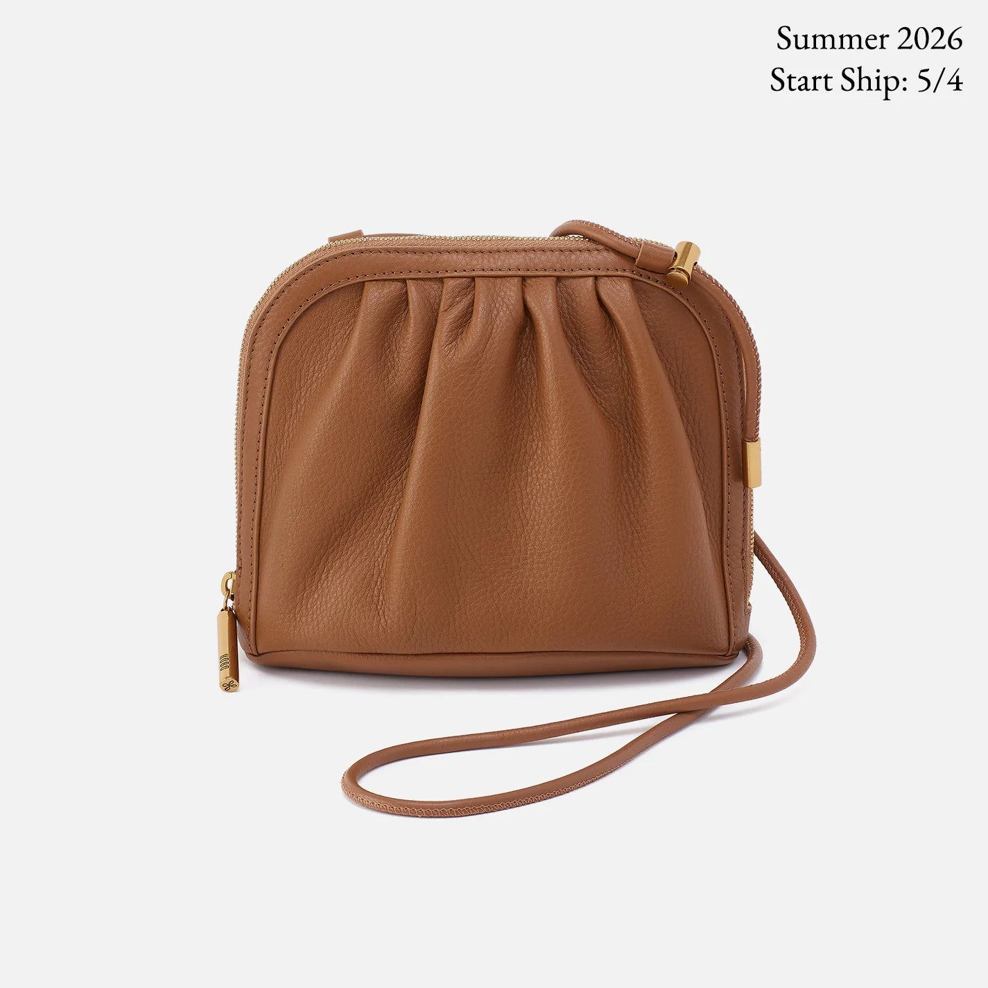 Isabelle Crossbody In Pebbled Leather - Timber Brown