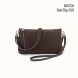 Darcy Crossbody In Pebbled Leather - Hearthstone