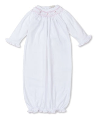 White Sack w/ Hand Smock Pink