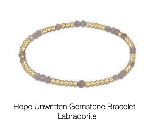 hope unwritten gemstone bracelet - labradorite