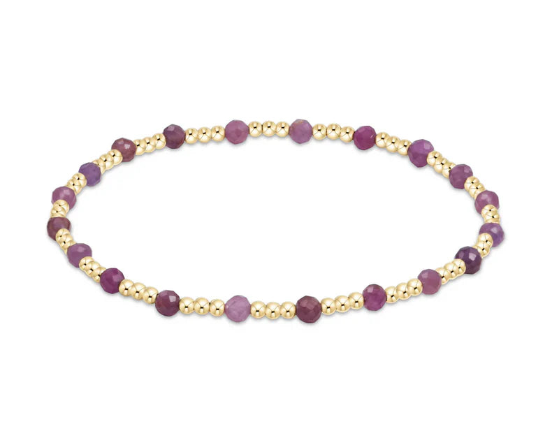 Extends - Gemstone Gold Sincerity Pattern 3mm Ruby