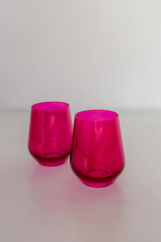 Stemless Wine - Fuchsia