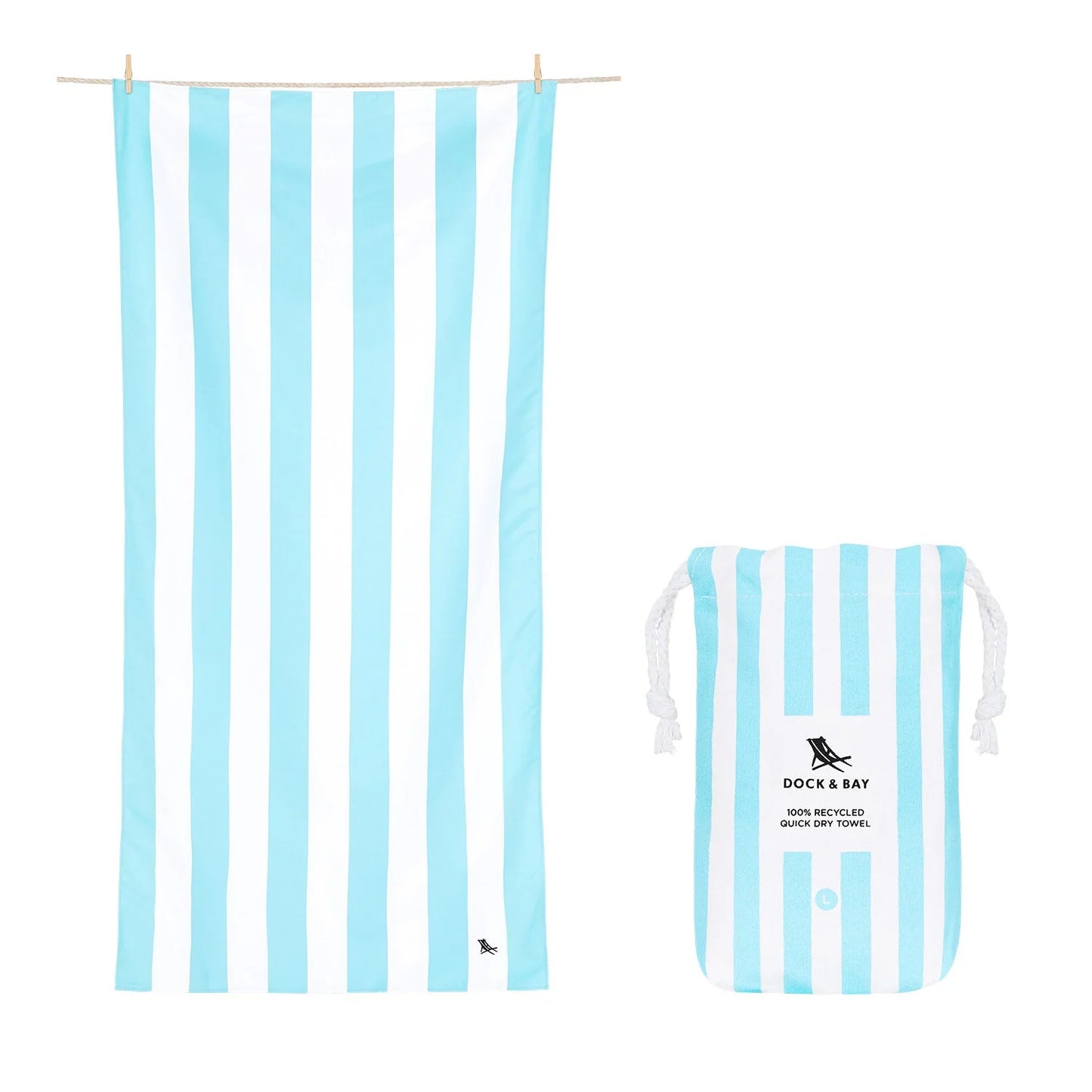 Tulum Blue Large Towel