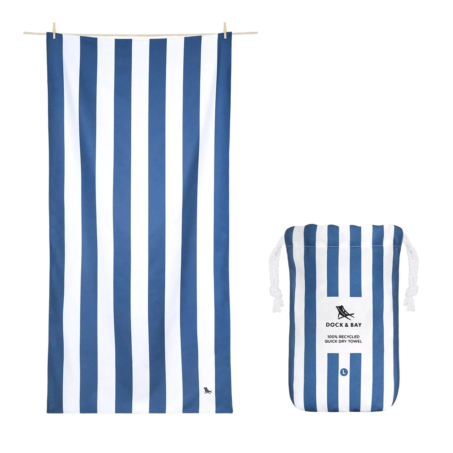 Navy Large Towel