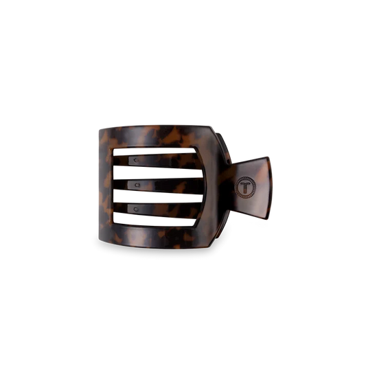 Square Flat Hair Clip - Tortoise