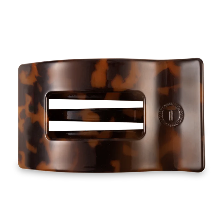 Rectangular Flat Hair Clip - Tortoise