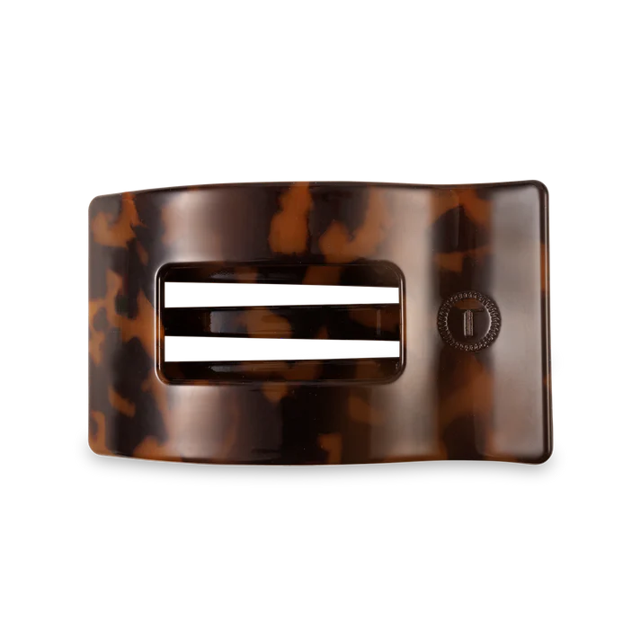 Rectangular Flat Hair Clip - Tortoise