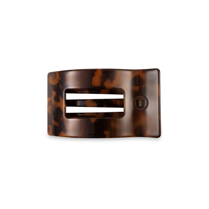 Rectangular Flat Hair Clip - Tortoise