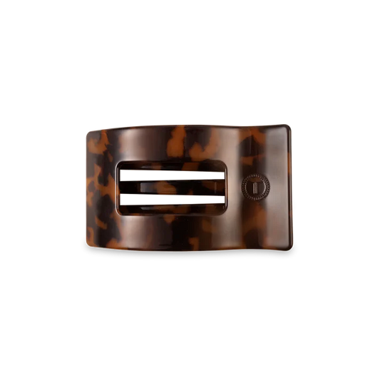 Rectangular Flat Hair Clip - Tortoise