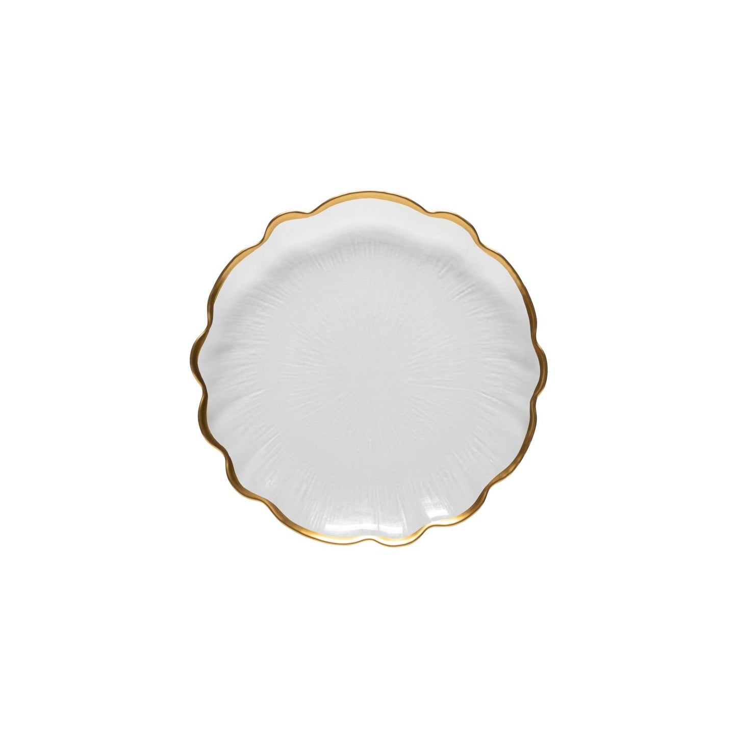 Francesca Glass Rimmed Salad Plate