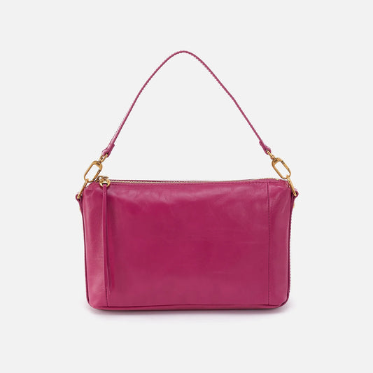 Darcy Carry-All Crossbody In Polished Leather - Cactus Flower