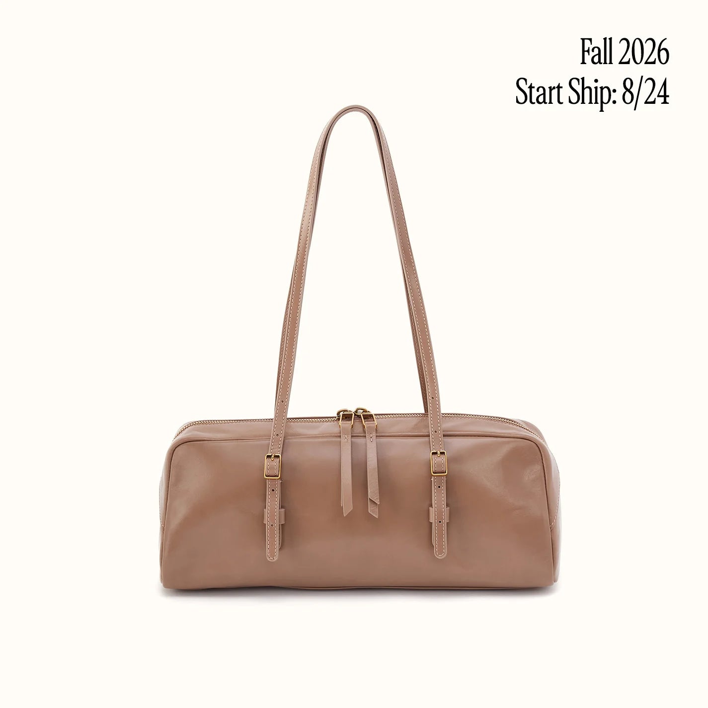 Scottie Satchel In Polished Leather - Woodsmoke