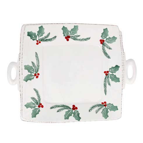 Lastra Evergreen - Handled Square Platter