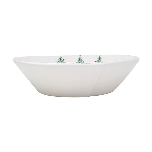 Lastra Holiday Melamine Large Shallow Serving Bowl