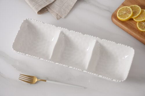 Waves 3 Section Serving Platter