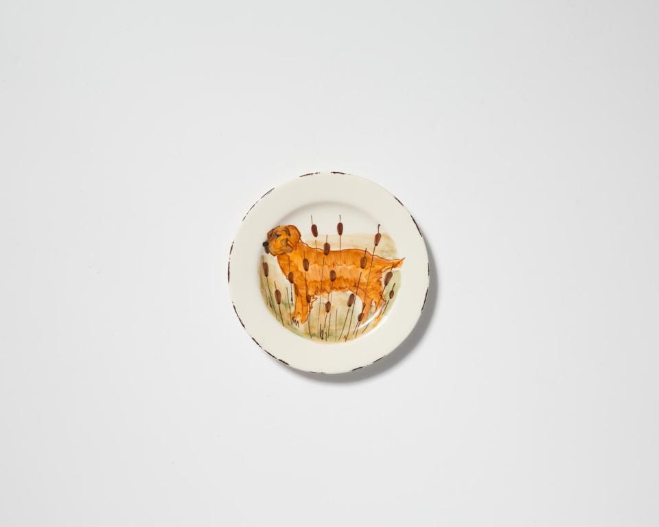 Wildlife Hunting Dog Salad Plate