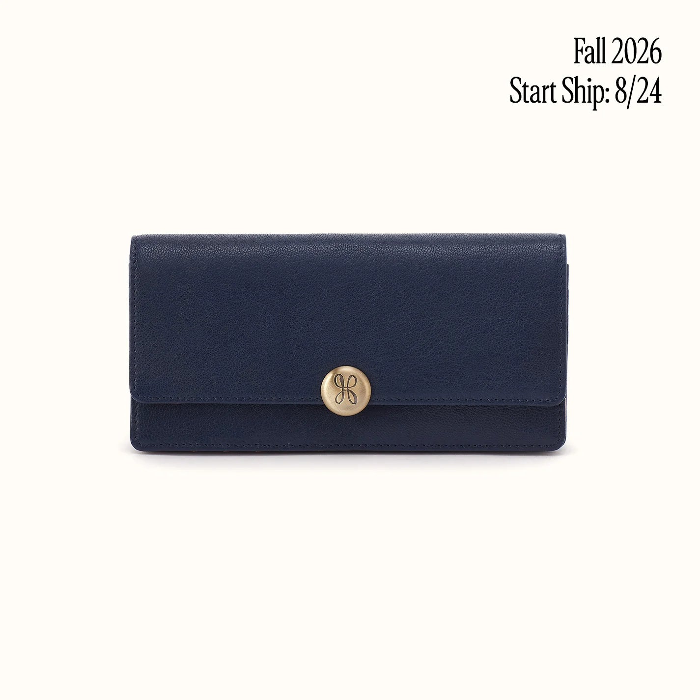 Hutton Large Wallet In Micrograin Leather